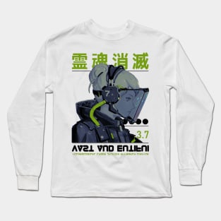 Spaceman Cyberpunk Girl Futuristic Style Long Sleeve T-Shirt